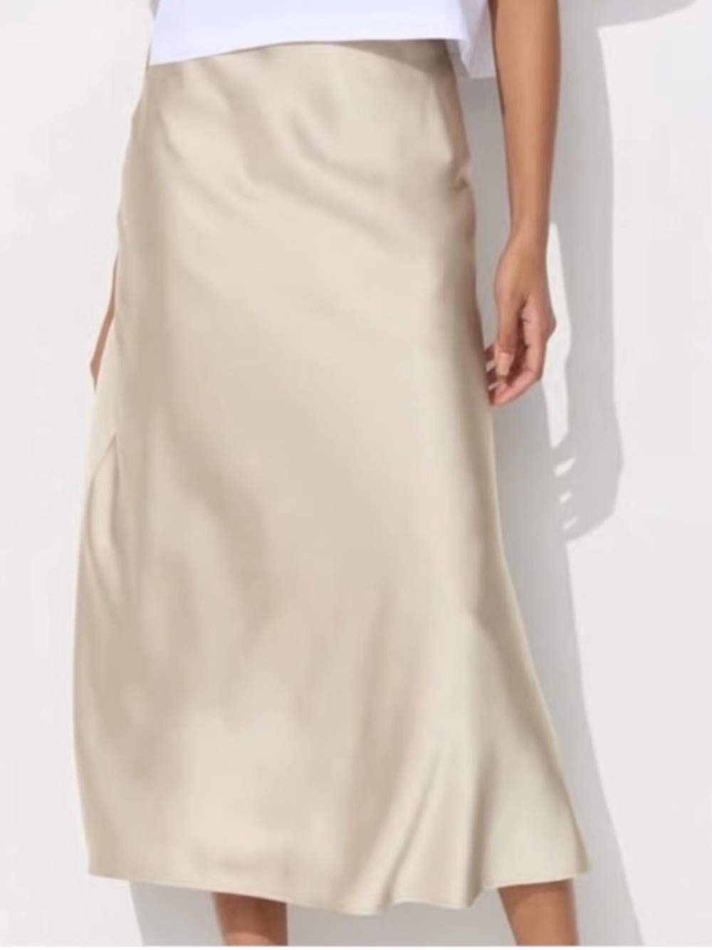 Uniqlo Satin Midi Skirt